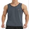 EZRUN Men's Tank Tops Quick Dry Workout Swim Beach Shirts Sleeveless Shirts for Bodybuilding Gym Fitness Training Grey Heather view 1