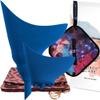 CIRCE CARE 2nd Gen SuAmiga Female Urination Device (in color Classic Blue) with New Waterproof Carry Bag + Silver Infused Pee Cloth (1pc Black Galaxy) view 1