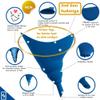 CIRCE CARE 2nd Gen SuAmiga Female Urination Device (in color Classic Blue) with New Waterproof Carry Bag + Silver Infused Pee Cloth (1pc Black Galaxy) view 3