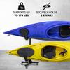 RaxGo Freestanding Kayak Rack with Wheels, Storage for Two-Kayak, SUP, Canoe & Paddleboard for Indoor, Outdoor, Garage, Shed, or Dock, Adjustable Height view 3