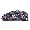 Boombah Beast Rolling Bat Bag 2.0-40" x 14" x 13" - USA Independence Navy/Red/White - Holds 8 Bats, Glove and Shoe Compartments view 4