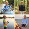 INGEAR Boys UPF 50+ Rash Guard Swim Shirt  Quick-Dry Lightweight Sun Protection for Swimming, Surfing & Beach, XSXL(Bright Tie Dye, Small) view 2