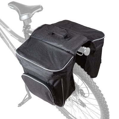 CARTMAN 30L Bike Panniers Bag, Water Resistant Bicycle Trunk Bag with Carrying Handle, Reflective Trim and Large Pockets, Bike Rear Seat Saddle Bag for Grocery Shopping Commuter Long Cycling Trip
