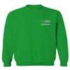 0084. American Flag Thin Blue Line Police Lives Matter Support Patriotic NY Sheriff Men's Crewneck Sweatshirt (Irish Green Large) view 2