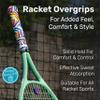 Get A Grip - Custom Tennis Racket Grip Tape - Anti-Slip/Quick-Drying Tennis Overgrips - Precut Badminton Racket Grip with Finishing Tape (Serve & Vibe, 1 Grip) view 3