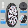 GHKJ 18In No Electronic Dart Board for Soft Tip Darts Set, Classic Style, Dartboard with 6 Pcs Plastic Darts Set Extra Soft Tips, Pink for Adult Kids view 2