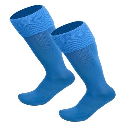 Just 4 Kicks Kid's Soccer Socks, Youth Solid Colors Soccer Socks (Sky)