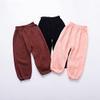 Mubineo Toddler Boy Girl Basic Plain Summer Fall Comfy Cotton Linen Pants (Peach Pink, 4T) view 4
