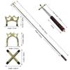 Sarybei Retractable Pool Bridge Billiards Cue Stick Bridge - with 3 Pieces Removable Brass Bridge Head - Billiards Pool Cue Accessory for Pool Table Pool Game Pool Competition view 4
