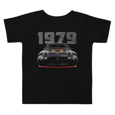 JG Infinite Retro 1979 Chevy Camaro Z28 Muscle Car Toddler Short Sleeve Tee Black