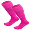 Just 4 Kicks Kid's Soccer Socks, Youth Solid Colors Soccer Socks (Pink) view 1