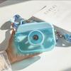 seelucky Blue Camera Bottle Travel Cup with Straw Birthday Party Gift Ice Drinking Water Bottle Mug with Strap Picnic (camera blue, 400 ml) view 3