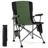 Camping Chair for Adults,Portable Folding Lawn Chair for Outside,Heavy Duty Camping Chair Support up to 330lbs,Collapsible Outdoor Chair with Cup Holder(Green) view 1