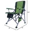 Camping Chair for Adults,Portable Folding Lawn Chair for Outside,Heavy Duty Camping Chair Support up to 330lbs,Collapsible Outdoor Chair with Cup Holder(Green) view 3