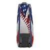Boombah Beast Rolling Bat Bag 2.0-40" x 14" x 13" - USA Baseball Royal Blue/Red/White - Holds 8 Bats, Glove and Shoe Compartments view 3