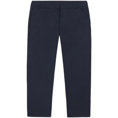 Izod Girls School Uniform Stretch Twill Skinny Pants, Navy, 5