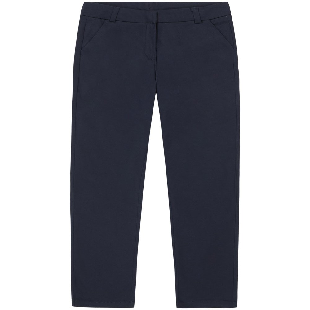 Izod Girls School Uniform Stretch Twill Skinny Pants, Navy, 5