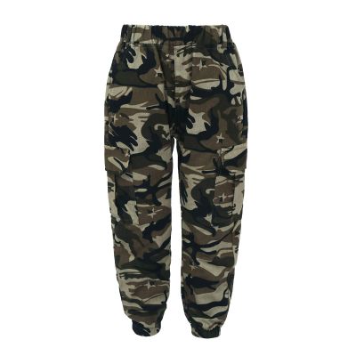 winying Boys Girls Kids Combat Army Ranger Camping Outdoor Cargo Pants Trousers Woodland Camo Camouflage 150cm