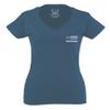 0084. American Flag Thin Blue Line Police Lives Matter Support Patriotic NY Sheriff for Women V Neck Fitted T Shirt (Indigo Blue X Small) view 2