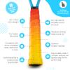 Get A Grip - Custom Tennis Racket Grip Tape - Anti-Slip/Quick-Drying Tennis Overgrips - Precut Badminton Racket Grip with Finishing Tape (Game, Sunset, Match, 1 Grip) view 2