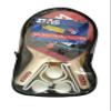 STAG Anywhere Everywhere Wood Table Tennis Playset, 2 Racquets & 3 Balls (White), Model: 328 WH view 2