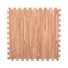 IncStores Premium Soft Wood Print Foam Flooring Tiles | Interlocking Foam Tiles for Home, Gym, Training and Yoga | 3/8" - Textured Maple, 80 Square Feet view 1