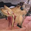 Leather Ride Western Heavy Duty Wade Ranch Roper Saddle with Head Stall Breast Collar, 15 INCHES SEAT view 3