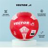 Vector X Venus TPU Machine Stitched Football|FIFA Approved|32 Panel|Match|Practice|Indoor & Outdoor|Durable & Water-Resistant|Professional Futsal ball For Kids, Youth, Men, Adult (Red -White) Size : 5 view 2