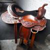 Leather Ride Western Saddle Barrel Racing Style Youth/Kids Saddle view 1