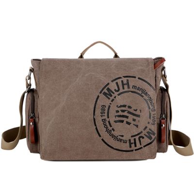 FSD.WG Satchel Messenger Bag for Men Canvas,Travel Shoulder bag 13.5" Laptop Bags