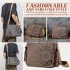 FSD.WG Satchel Messenger Bag for Men Canvas,Travel Shoulder bag 13.5" Laptop Bags view 2