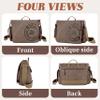 FSD.WG Satchel Messenger Bag for Men Canvas,Travel Shoulder bag 13.5" Laptop Bags view 3