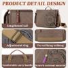 FSD.WG Satchel Messenger Bag for Men Canvas,Travel Shoulder bag 13.5" Laptop Bags view 4