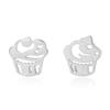 WYRKYP Earrings S925 Sterling Sier Earrings Stylish and Creative Ice Design Stud Earrings Personality Temperament Jewellery Gift for Women and Girls,Sier view 1