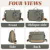 FSD.WG Satchel Messenger Bag for Men Canvas,Travel Shoulder bag 13.5" Laptop Bags view 4
