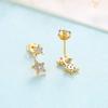 WYRKYP Earrings S925 Sterling Sier Earrings Stylish and Creative Luminous Stars Stud Earrings Personality Temperament Jewellery Gift for Women and Girls view 4