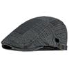 2 Pack Mens Denim Cotton Newsboy Cap Ivy Gatsby Driving Hunting Cabbie Hats (K) view 3