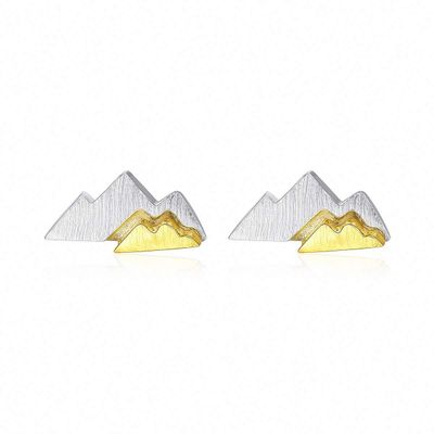 WYRKYP Earrings S925 Sterling Sier Earrings Simple and Sweet a Hill Stud Earrings Personality Temperament Jewellery Gift for Women and Girls