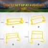 ASENVER 4 Height Adjustable Speed Training Hurdles Fitness & Speed Training Equipment (Set of 10) view 2