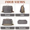 FSD.WG Satchel Messenger Bag for Men Canvas,Travel Shoulder bag 13.5" Laptop Bags view 3
