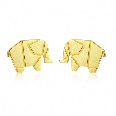 WYRKYP Earrings S925 Sterling Earrings Simple and Stylish Small Animal Cute Elephant Baby Stud Earrings Personality Temperament Jewellery Gift for Women,Gold