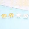 WYRKYP Earrings S925 Sterling Earrings Simple and Stylish Small Animal Cute Elephant Baby Stud Earrings Personality Temperament Jewellery Gift for Women,Gold view 4