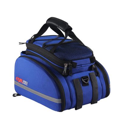 Bicycle Pannier 30L Large Capacity Bicycle Rear Seat Bag, Outdoor Cycling Travel Package,Blue