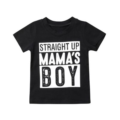 JLKGICF Toddler Baby Boy Girl Funny Short Sleeve Cotton T-Shirt Tops Tee Clothes Kids Summer Playsuit Clothes 1-6Y (Tee#BOY,3-4T,)