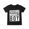 JLKGICF Toddler Baby Boy Girl Funny Short Sleeve Cotton T-Shirt Tops Tee Clothes Kids Summer Playsuit Clothes 1-6Y (Tee#BOY,3-4T,) view 1