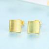 WYRKYP Earrings S925 Sterling Sier Earrings Simple and Stylish Geometric Stud Earrings Personality Temperament Jewellery Gift for Women,Gold view 3