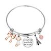 AKTAP Cats Inspired Jewelry Cat Bracelet Everybody Wants to Be a C Gift for Comic Movie Lovers (Be a Cat Bracelet) view 1