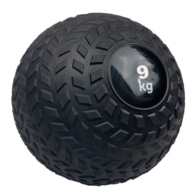 Medicine Ball Black Wall Ball, Slam Ball Weighted Ball Core Muscle Cardio Workout - Easy to Grip Tread - Heavy Duty PVC Shell (Size : 9kg/19.8lb)
