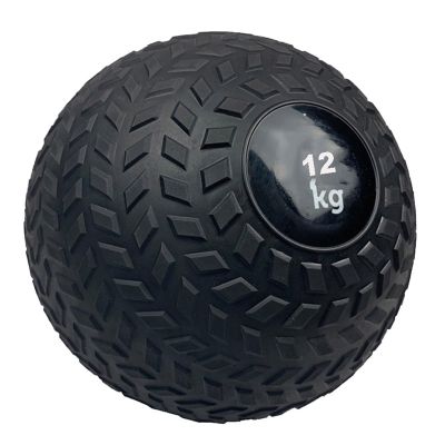 Medicine Ball Black Wall Ball, Slam Ball Weighted Ball Core Muscle Cardio Workout - Easy to Grip Tread - Heavy Duty PVC Shell (Size : 12kg/26.5lb)