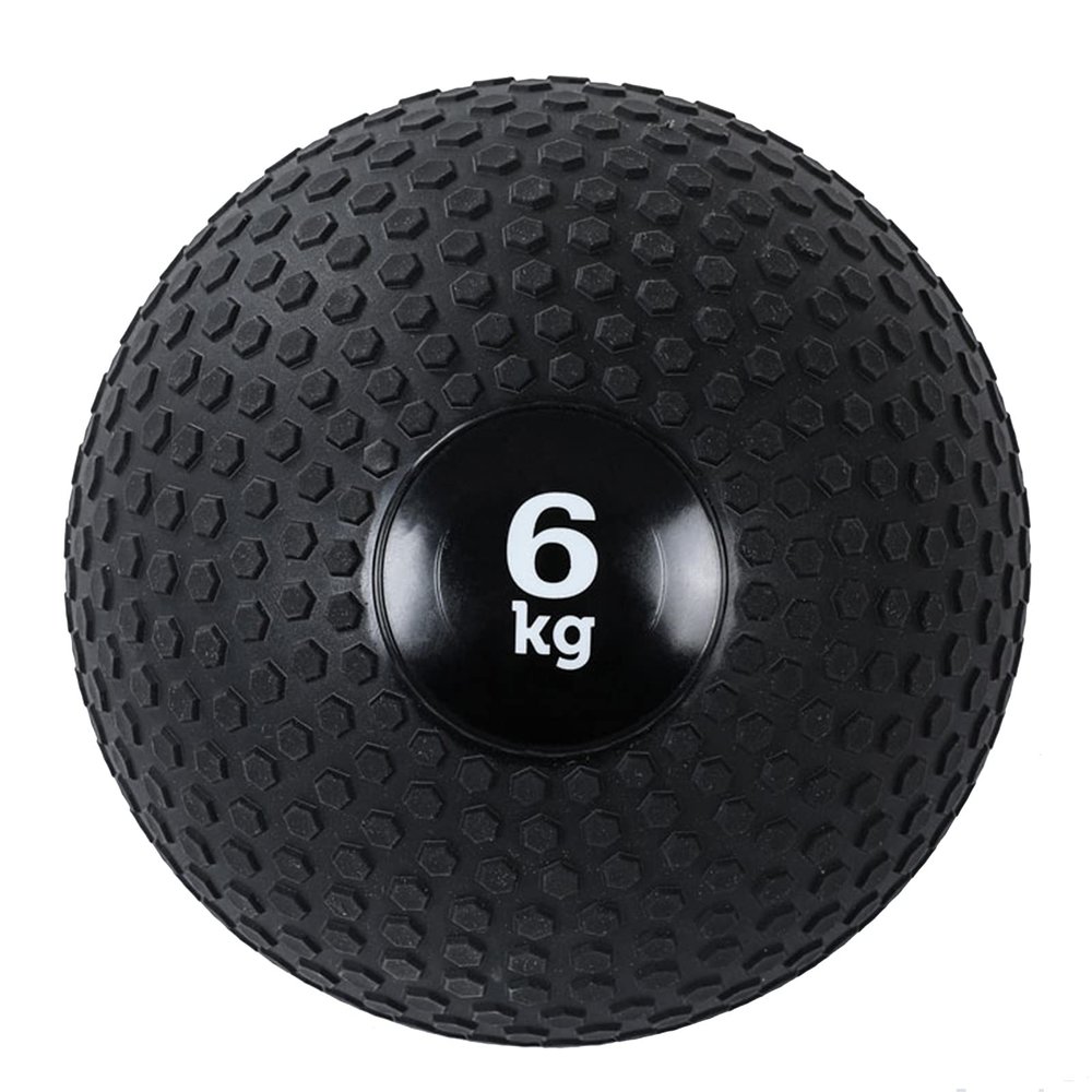 Medicine Ball Medicine Ball Slam Ball, Cross Training Core Training Throwing Training Balance Ball, Textured Black Low-Stretch Fitness Ball (Size : 6kg/13.2lb)